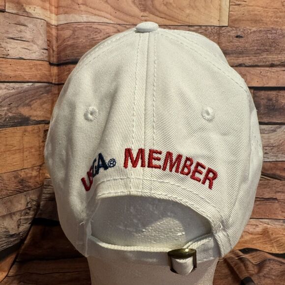 2017 U.S. Open Erin Hills Golf Cap Hat White Adjustable USGA Member Clover Logo - Picture 3 of 7